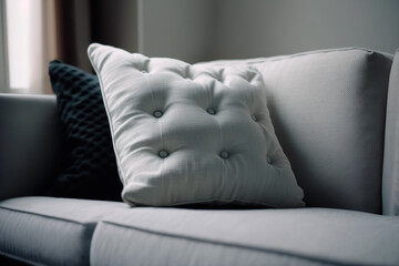 couch apartment cushion. Generative AI