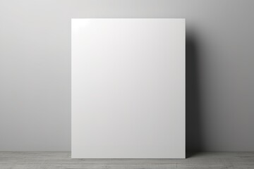 white paper on a minimalist mockup 