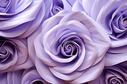 purple rose paper wavy close up stock photo, in the style of abstract photography, uhd image, iso 200, soft mist, spiral group, poured, soft lines