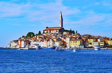 Fototapeta na wymiar Charming coastal town of Rovinj, Croatia