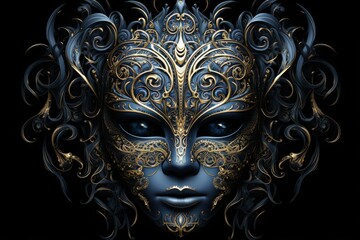 Mysterious moonstone masks, concealing identities and granting hidden powers - Generative AI