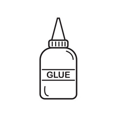 glue icon logo vector design template