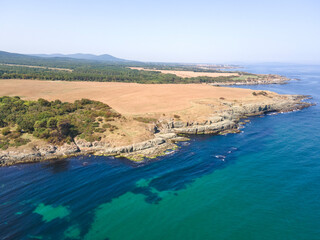 Fototapeta premium Black Sea coastline near village of Varvara, Bulgaria