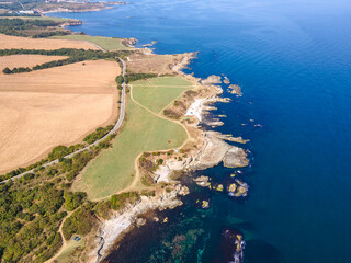 Black Sea coastline near village of Varvara, Bulgaria