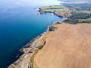 Black Sea coastline near village of Varvara, Bulgaria