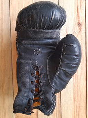 Black boxing glove