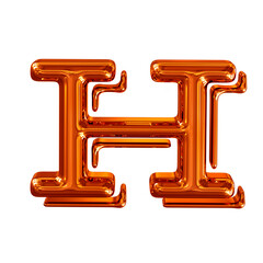 Redheaded symbol. letter h