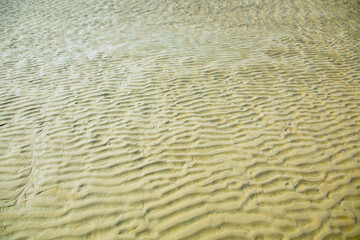Yanguan Resort Scenic Area, Haining City, Zhejiang Province-river beach scenery under clear sky
