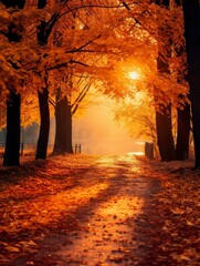 autumn background , generative ai