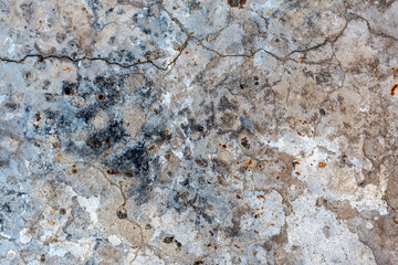 Stone texture with rust, humidity, fungus and corrosion.