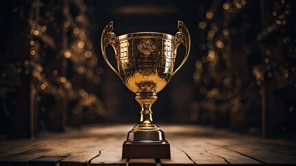 Image of a gold trophy, the ultimate symbol of the best champion award.