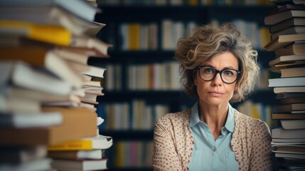 A middleaged woman who works as a librarian, but her schizophrenia makes her easily distracted and forgetful. She often has trouble completing tasks and has a hard time organizing her thoughts.