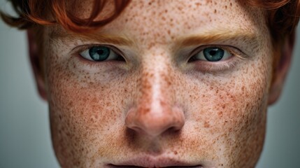 Male, 28 years old, artist His freckles are like brushstrokes on a canvas, adding depth and character to his face. As an artist, he spends most of his time in his studio, creating masterpieces