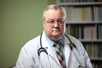 An overweight doctor, revered by their patients for their intelligence, compassion, and dedicated work in the medical field. They prove that size has no correlation to intelligence and skill.