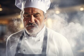 A chef with a y, tangy body odor from working in a hot kitchen all day and constantly handling strongsmelling ingredients.