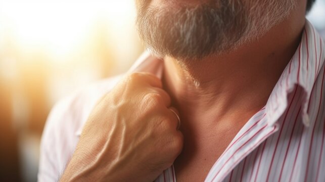 A patient with a musky, sweet body odor due to a medical condition that causes excessive sweating.