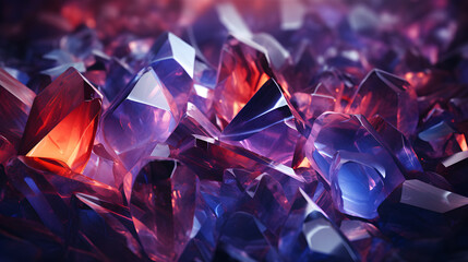 Glimmers of the Rainbow, A mesmerizing abstract colorful crystal background,
