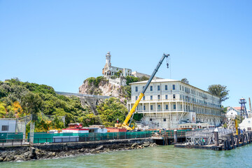 Alcatraz Island, San Francisco, California. Former penitentiary, The Rock. San Francisco,...