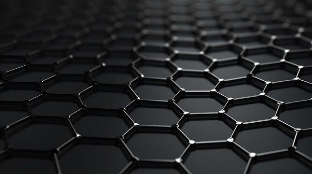 background structure graphene hexagon background carbon black atoms