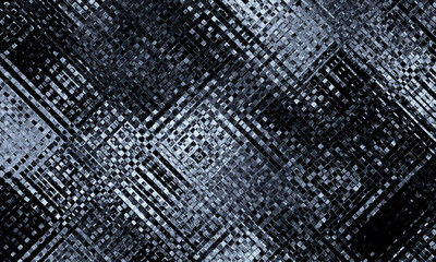 Black glass cross grid mosaic texture decoration