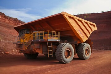 mining dump truck. Generative AI