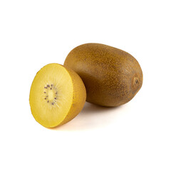 Fototapeta premium Golden kiwi isolated on white background