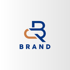 The vector is a monogram of the letter Q and B.