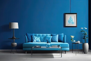 Fototapeta na wymiar sofa lounge minimalist country home interior sofa rustic accent bed room design Created with generative AI