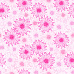 African daisy colorful vector repeat rapport. Rudbeckia daisy bloom