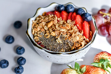 Desayuno saludable, pudin de chía