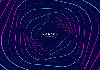 Modern colorful background New Trend. Abstract smooth line high tech frame. Concept technology, futuristic, Ai, network, business, online, financial, presentation, cover, advert	