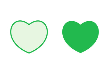 Love icon set. Heart icon vector. Like icon vector.
