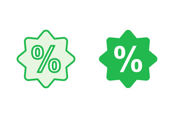 Discount icon set. Discount tag icon.