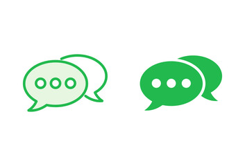 Chat icon set. speech bubble icon. comment icon vector. message. contact us