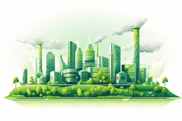 Green Industry: Eco Power Plant and Sustainable Petroleum Production
