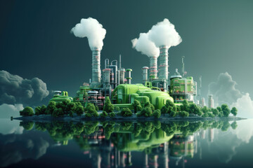 Green Industry: Eco Power Plant and Sustainable Petroleum Production

