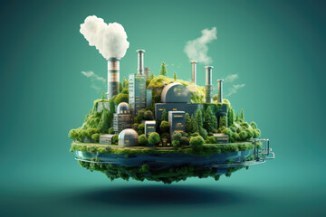Green Industry: Eco Power Plant and Sustainable Petroleum Production
