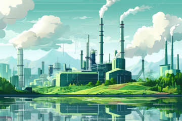 Green Industry: Eco Power Plant and Sustainable Petroleum Production
