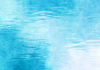 Watercolor background with water ripples