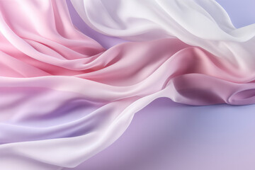 Silk Cloth in Pastel Pink and Violet