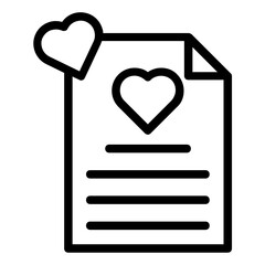 love letter icon