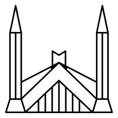 Fototapeta premium shah faisal mosque