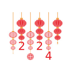 Fototapeta na wymiar Chinese New Year Icons and vector elements