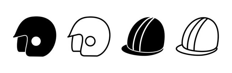 Obraz premium Helmet icon vector. safety helmet icon