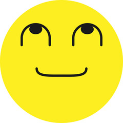 웃는 얼굴 이모티콘 이모지 벡터 일러스트