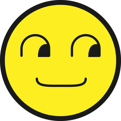 웃는 얼굴 이모티콘 이모지 벡터 일러스트