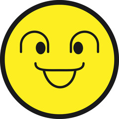 웃는 얼굴 이모티콘 이모지 벡터 일러스트