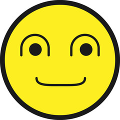 웃는 얼굴 이모티콘 이모지 벡터 일러스트