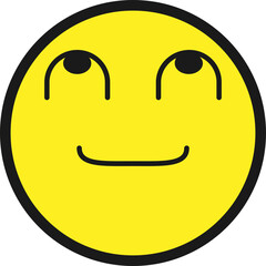 웃는 얼굴 이모티콘 이모지 벡터 일러스트