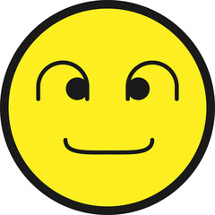 웃는 얼굴 이모티콘 이모지 벡터 일러스트